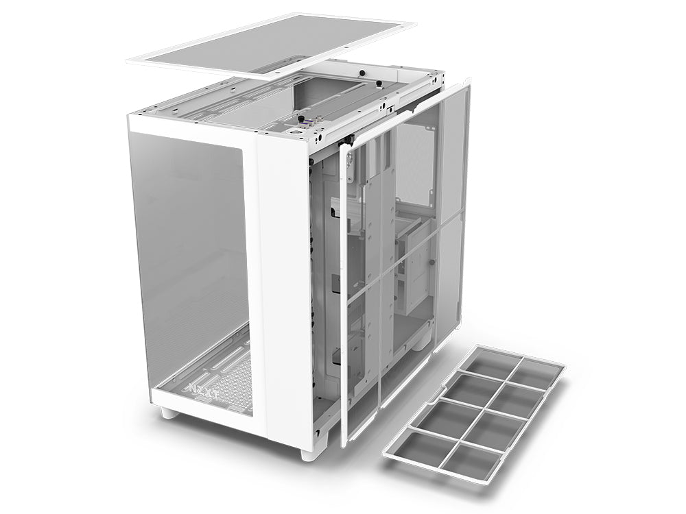 NZXT ATX H9 Flow Mid-tower ATX Case White - I Gaming Computer | Australia Wide Shipping | Buy now, Pay Later with Afterpay, Klarna, Zip, Latitude & Paypal