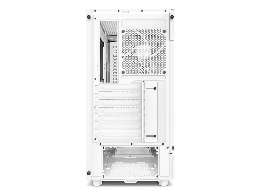 NZXT H5 Flow TG Compact Mid Tower ATX Case - White - I Gaming Computer | Australia Wide Shipping | Buy now, Pay Later with Afterpay, Klarna, Zip, Latitude & Paypal