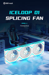 COOLMOON HiFrost ICELOOP01 ARGB 120mm PWM fan Forward 3 - Pack Black - I Gaming Computer | Australia Wide Shipping | Buy now, Pay Later with Afterpay, Klarna, Zip, Latitude & Paypal