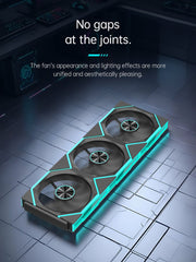 COOLMOON HiFrost ICELOOP01 ARGB 120mm PWM fan Forward 3 - Pack Black - I Gaming Computer | Australia Wide Shipping | Buy now, Pay Later with Afterpay, Klarna, Zip, Latitude & Paypal