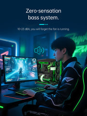 COOLMOON HiFrost ICELOOP01 ARGB 120mm PWM fan Reverse 3-Pack Black