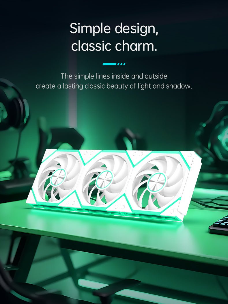 COOLMOON HiFrost ICELOOP01 ARGB 120mm PWM fan Reverse 3 - Pack Black - I Gaming Computer | Australia Wide Shipping | Buy now, Pay Later with Afterpay, Klarna, Zip, Latitude & Paypal