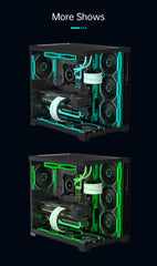 COOLMOON HiFrost ICELOOP01 ARGB 120mm PWM fan Forward 3-Pack Black