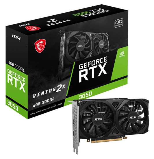MSI GeForce RTX 3050 Ventus 2X OC 6GB GDDR6 - I Gaming Computer | Australia Wide Shipping | Buy now, Pay Later with Afterpay, Klarna, Zip, Latitude & Paypal