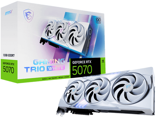 MSI GeForce RTX 5070 12G GAMING TRIO OC WHITE 12GB - I Gaming Computer | Australia Wide Shipping | Buy now, Pay Later with Afterpay, Klarna, Zip, Latitude & Paypal