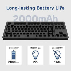 Ajazz AKC087 Black Mechanical keyboard RGB Wired&Wireless