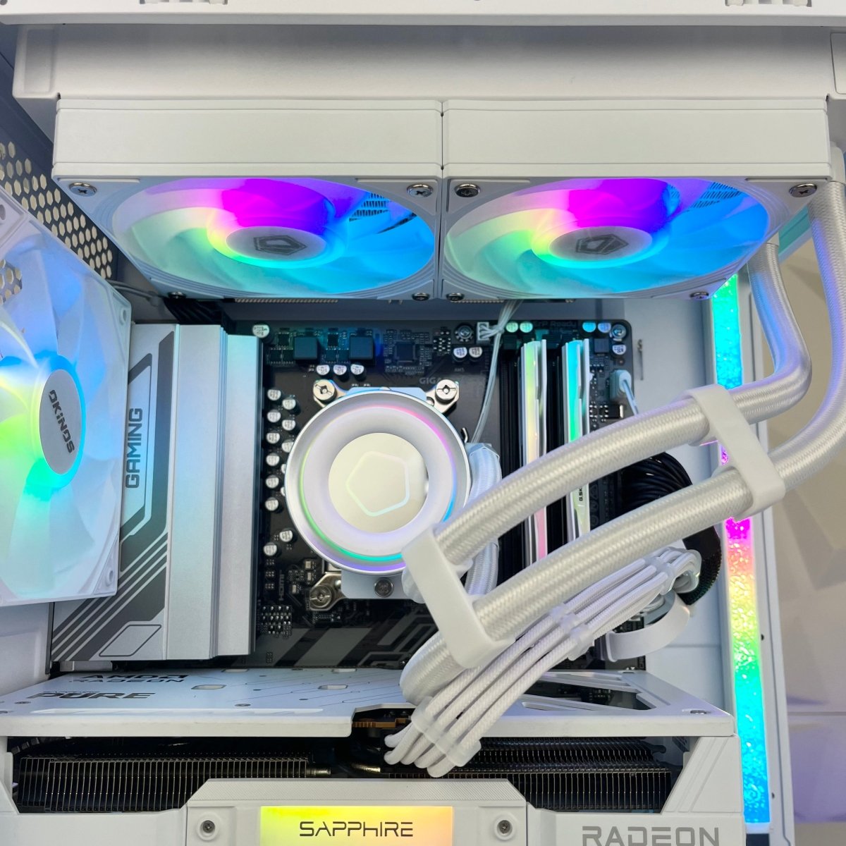 Gaming PC Glacier Fang AM5 Mirage4 White - I Gaming Computer | Australia Wide Shipping | Buy now, Pay Later with Afterpay, Klarna, Zip, Latitude & Paypal