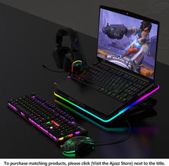 Ajazz AX368 Black USB Gaming Headset With Noise Canceling Mic RGB - I Gaming Computer | Australia Wide Shipping | Buy now, Pay Later with Afterpay, Klarna, Zip, Latitude & Paypal