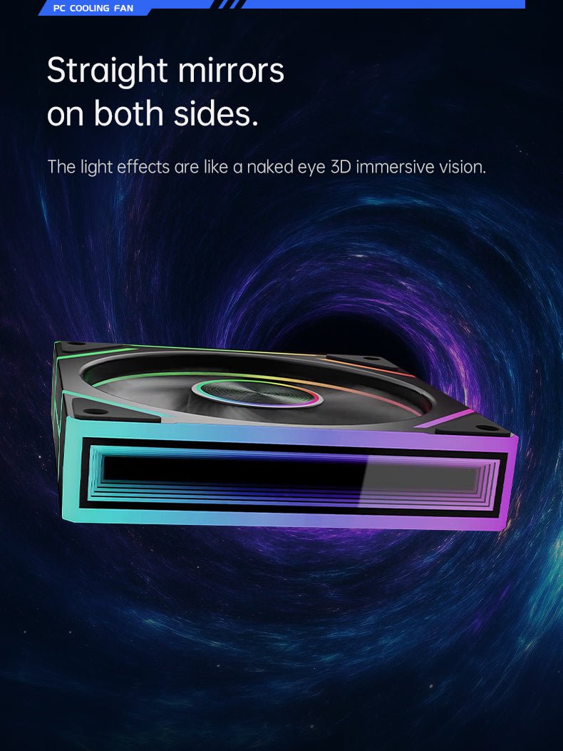 COOLMOON HiFrost Link - 8Pro ARGB 120mm PWM fan Reverse White - I Gaming Computer | Australia Wide Shipping | Buy now, Pay Later with Afterpay, Klarna, Zip, Latitude & Paypal