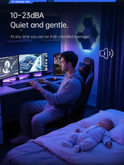 COOLMOON HiFrost Link - 8Pro ARGB 120mm PWM fan Reverse Black - I Gaming Computer | Australia Wide Shipping | Buy now, Pay Later with Afterpay, Klarna, Zip, Latitude & Paypal