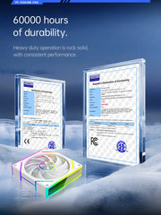 COOLMOON HiFrost Link - 8Pro ARGB 120mm PWM fan Forward White - I Gaming Computer | Australia Wide Shipping | Buy now, Pay Later with Afterpay, Klarna, Zip, Latitude & Paypal