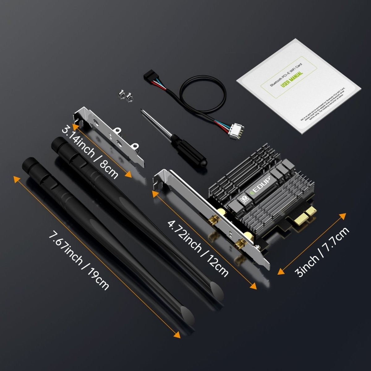 EDUP WIFI 7 & Bluetooth 5.4 PCI - E Wireless Adapter with heatsink - I Gaming Computer | Australia Wide Shipping | Buy now, Pay Later with Afterpay, Klarna, Zip, Latitude & Paypal