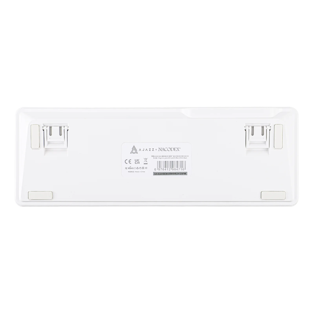 Ajazz AK680 Max Blue - White Magnetic keyboard RGB Wired (Magnetic switch) - I Gaming Computer | Australia Wide Shipping | Buy now, Pay Later with Afterpay, Klarna, Zip, Latitude & Paypal