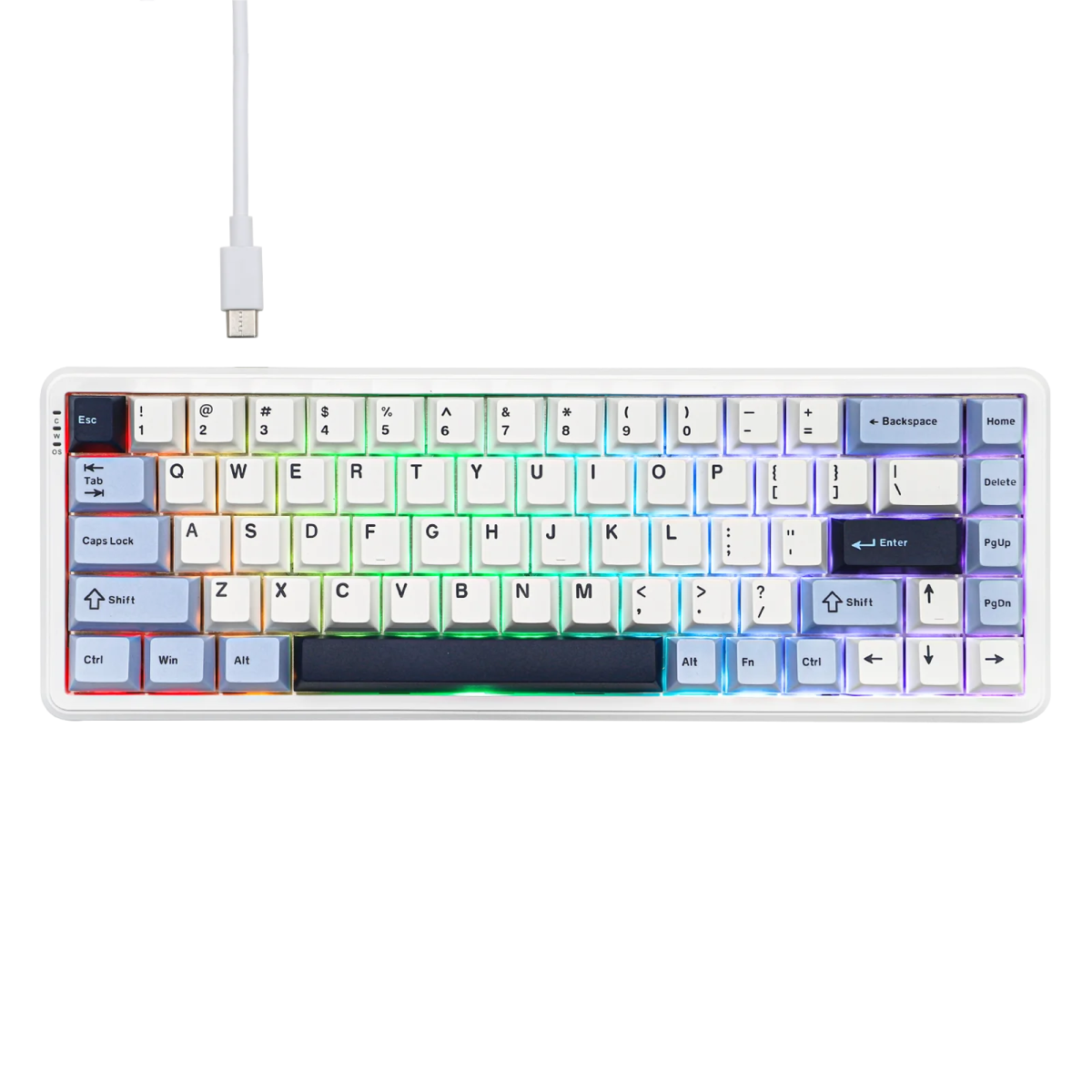 Ajazz AK680 Max Blue - White Magnetic keyboard RGB Wired (Magnetic switch) - I Gaming Computer | Australia Wide Shipping | Buy now, Pay Later with Afterpay, Klarna, Zip, Latitude & Paypal
