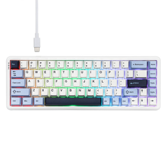 Ajazz AK680 Max Blue - White Magnetic keyboard RGB Wired (Magnetic switch) - I Gaming Computer | Australia Wide Shipping | Buy now, Pay Later with Afterpay, Klarna, Zip, Latitude & Paypal