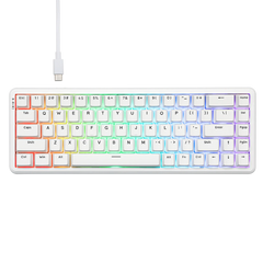 Ajazz AK680 Max White Magnetic keyboard RGB Wired (Magnetic switch) - I Gaming Computer | Australia Wide Shipping | Buy now, Pay Later with Afterpay, Klarna, Zip, Latitude & Paypal