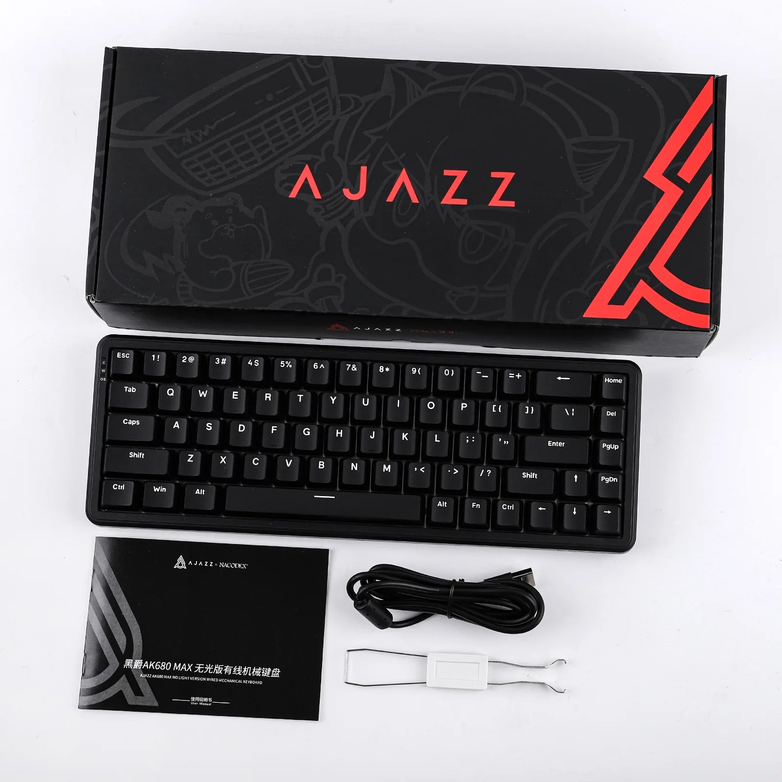 Ajazz AK680 Max Black Magnetic keyboard RGB Wired (Magnetic switch) - I Gaming Computer | Australia Wide Shipping | Buy now, Pay Later with Afterpay, Klarna, Zip, Latitude & Paypal