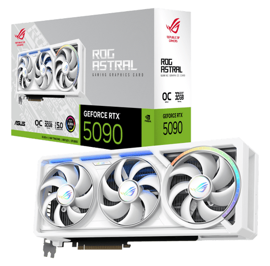 ASUS GeForce RTX 5090 ROG Astral OC 32GB GDDR7 (White) - I Gaming Computer | Australia Wide Shipping | Buy now, Pay Later with Afterpay, Klarna, Zip, Latitude & Paypal