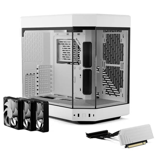 Hyte Y60 Tempered Glass Mid Tower Case Snow