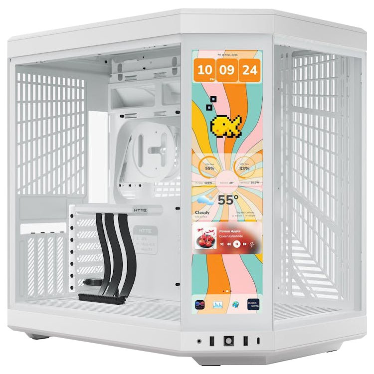 Hyte Y70 Touch Infinite Mid Tower Case Snow White - I Gaming Computer | Australia Wide Shipping | Buy now, Pay Later with Afterpay, Klarna, Zip, Latitude & Paypal
