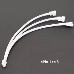 Coolmoon Fan Splitter and Power Extension Cable 1 to 3 white - I Gaming Computer | Australia Wide Shipping | Buy now, Pay Later with Afterpay, Klarna, Zip, Latitude & Paypal