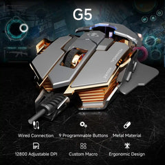 EWEADN MK500 Gray wired Gaming Mouse RGB - I Gaming Computer | Australia Wide Shipping | Buy now, Pay Later with Afterpay, Klarna, Zip, Latitude & Paypal