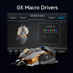 EWEADN MK500 Gray wired Gaming Mouse RGB - I Gaming Computer | Australia Wide Shipping | Buy now, Pay Later with Afterpay, Klarna, Zip, Latitude & Paypal