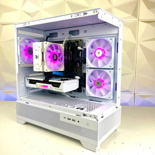 Gaming PC Ice Prism Ryzen AM4|RX 9060 XT/9070 XT CX500M - I Gaming Computer | Australia Wide Shipping | Buy now, Pay Later with Afterpay, Klarna, Zip, Latitude & Paypal