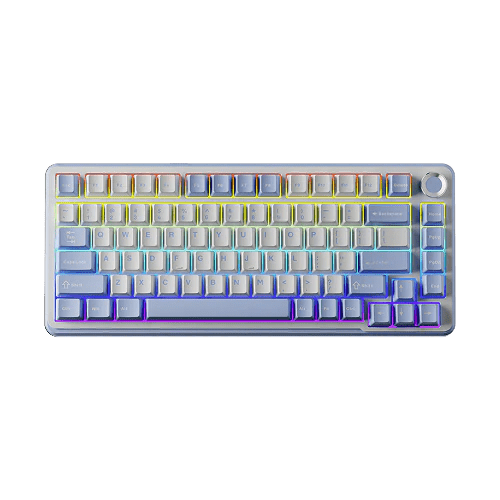 EWEADN GS75 Blue - White Mechanical keyboard RGB Wired&Wireless (Springdawn switch) - I Gaming Computer | Australia Wide Shipping | Buy now, Pay Later with Afterpay, Klarna, Zip, Latitude & Paypal