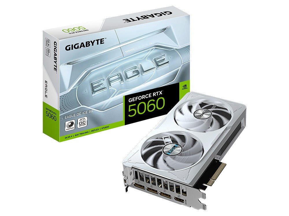 Gigabyte GeForce RTX 5060 EAGLE OC ICE 8G Graphics Card - I Gaming Computer | Australia Wide Shipping | Buy now, Pay Later with Afterpay, Klarna, Zip, Latitude & Paypal
