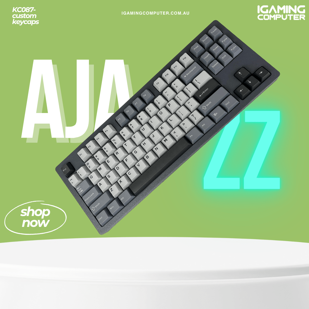 Ajazz AKC087 Black Mechanical keyboard RGB Wired&Wireless - I Gaming Computer | Australia Wide Shipping | Buy now, Pay Later with Afterpay, Klarna, Zip, Latitude & Paypal