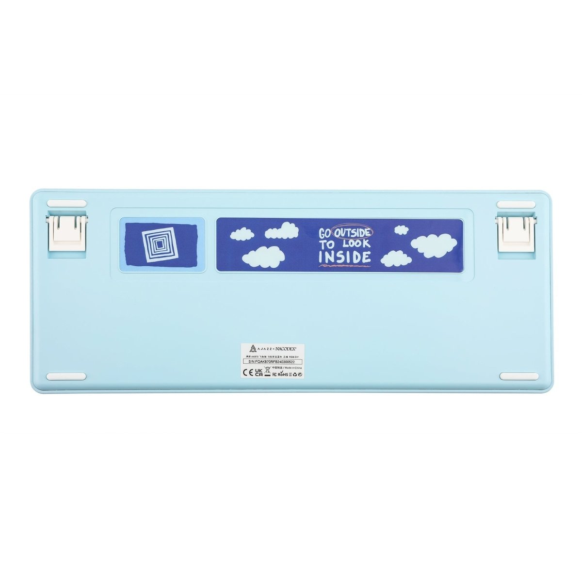 Ajazz AK870 Blue Mechanical keyboard RGB Wired&Wireless (Flyfish switch) - I Gaming Computer | Australia Wide Shipping | Buy now, Pay Later with Afterpay, Klarna, Zip, Latitude & Paypal