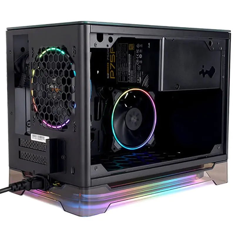 InWin A1 Prime Tempered Glass Mini Tower Mini-ITX Case with 750W Power Supply - Black - I Gaming Computer | Australia Wide Shipping | Buy now, Pay Later with Afterpay, Klarna, Zip, Latitude & Paypal
