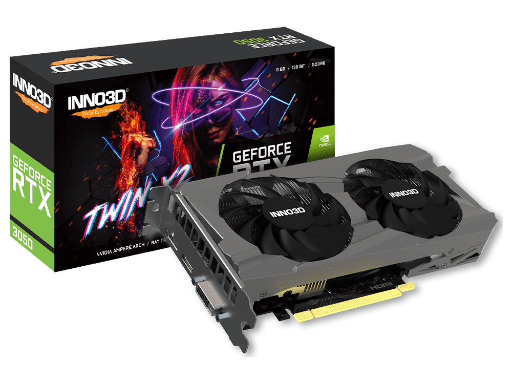 Inno3D GeForce RTX 3050 6GB TWIN X2 V2 GDDR6 Graphics Card - I Gaming Computer | Australia Wide Shipping | Buy now, Pay Later with Afterpay, Klarna, Zip, Latitude & Paypal