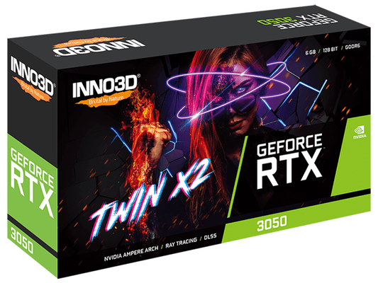 Inno3D GeForce RTX 3050 6GB TWIN X2 V2 GDDR6 Graphics Card - I Gaming Computer | Australia Wide Shipping | Buy now, Pay Later with Afterpay, Klarna, Zip, Latitude & Paypal