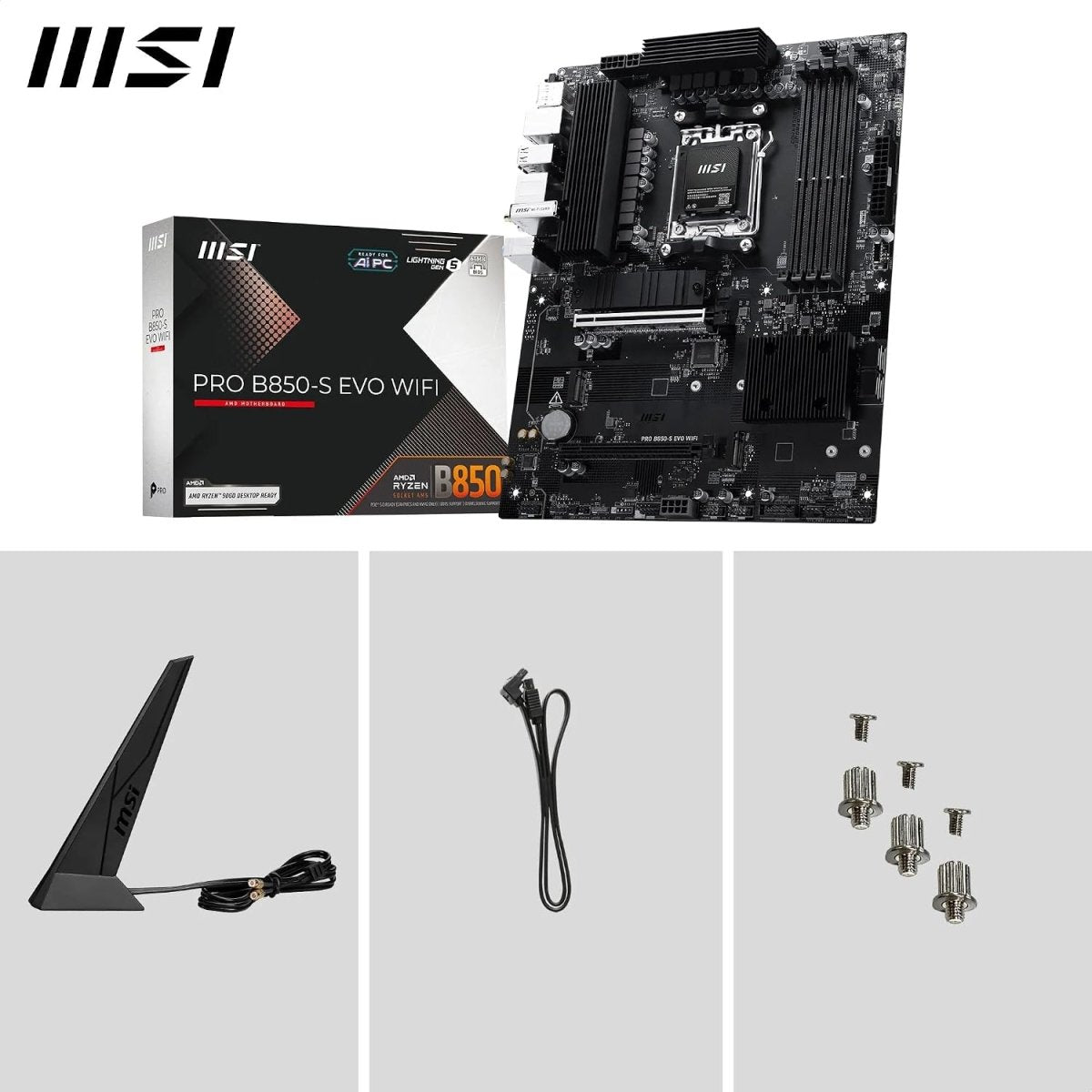 MSI PRO B850-S EVO WIFI7 AM5 ATX Motherboard - I Gaming Computer | Australia Wide Shipping | Buy now, Pay Later with Afterpay, Klarna, Zip, Latitude & Paypal