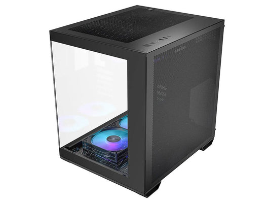 OKINOS Mirage 4 ARGB Micro ATX Case - Black - I Gaming Computer | Australia Wide Shipping | Buy now, Pay Later with Afterpay, Klarna, Zip, Latitude & Paypal