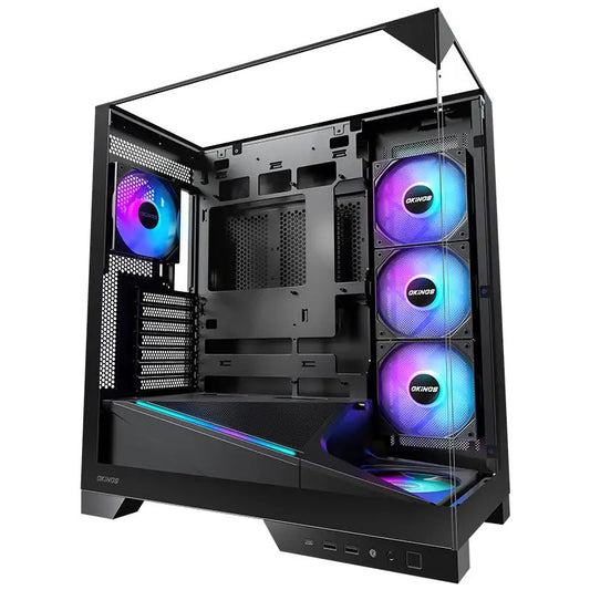 Okinos Aqua 93 TG Mid Tower ATX Case - I Gaming Computer | Australia Wide Shipping | Buy now, Pay Later with Afterpay, Klarna, Zip, Latitude & Paypal