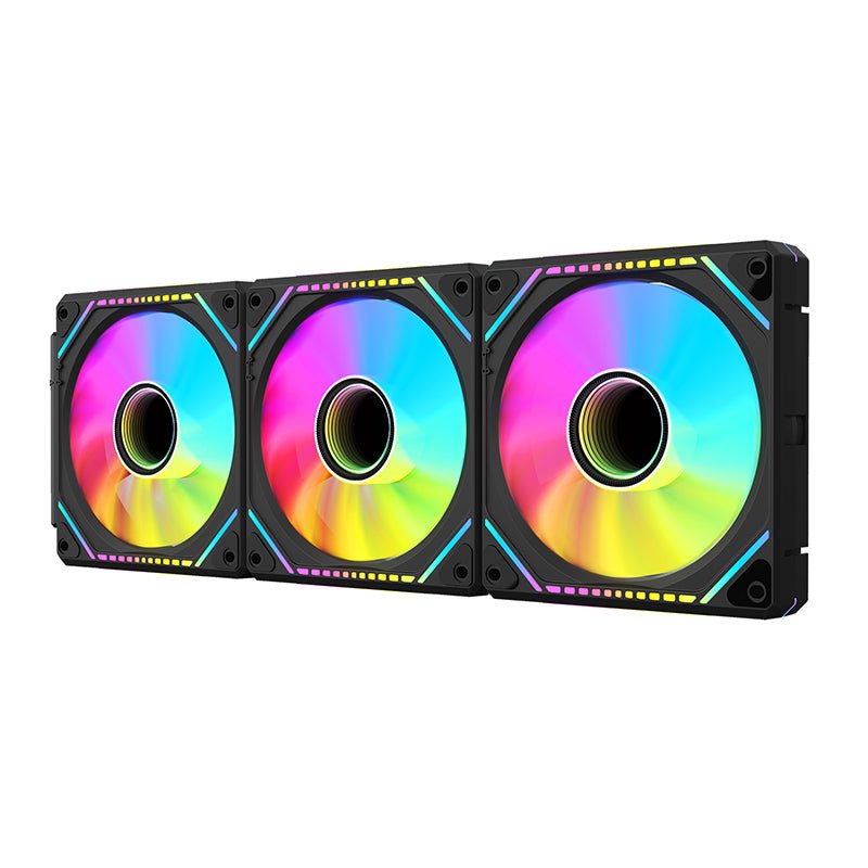 COOLMOON Prism Block Wireless ARGB 120mm PWM fan Forward 3 - Pack Black - I Gaming Computer | Australia Wide Shipping | Buy now, Pay Later with Afterpay, Klarna, Zip, Latitude & Paypal