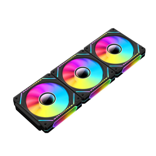 COOLMOON Prism Block Wireless ARGB 120mm PWM fan Reverse 3 - Pack Black - I Gaming Computer | Australia Wide Shipping | Buy now, Pay Later with Afterpay, Klarna, Zip, Latitude & Paypal