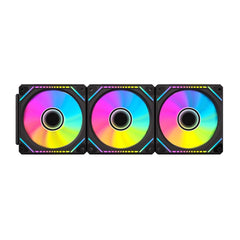 COOLMOON Prism Block Wireless ARGB 120mm PWM fan Reverse 3 - Pack Black - I Gaming Computer | Australia Wide Shipping | Buy now, Pay Later with Afterpay, Klarna, Zip, Latitude & Paypal