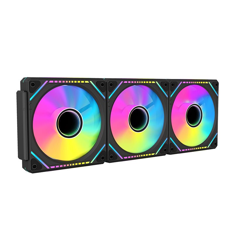 COOLMOON Prism Block Wireless ARGB 120mm PWM fan Forward 3 - Pack Black - I Gaming Computer | Australia Wide Shipping | Buy now, Pay Later with Afterpay, Klarna, Zip, Latitude & Paypal