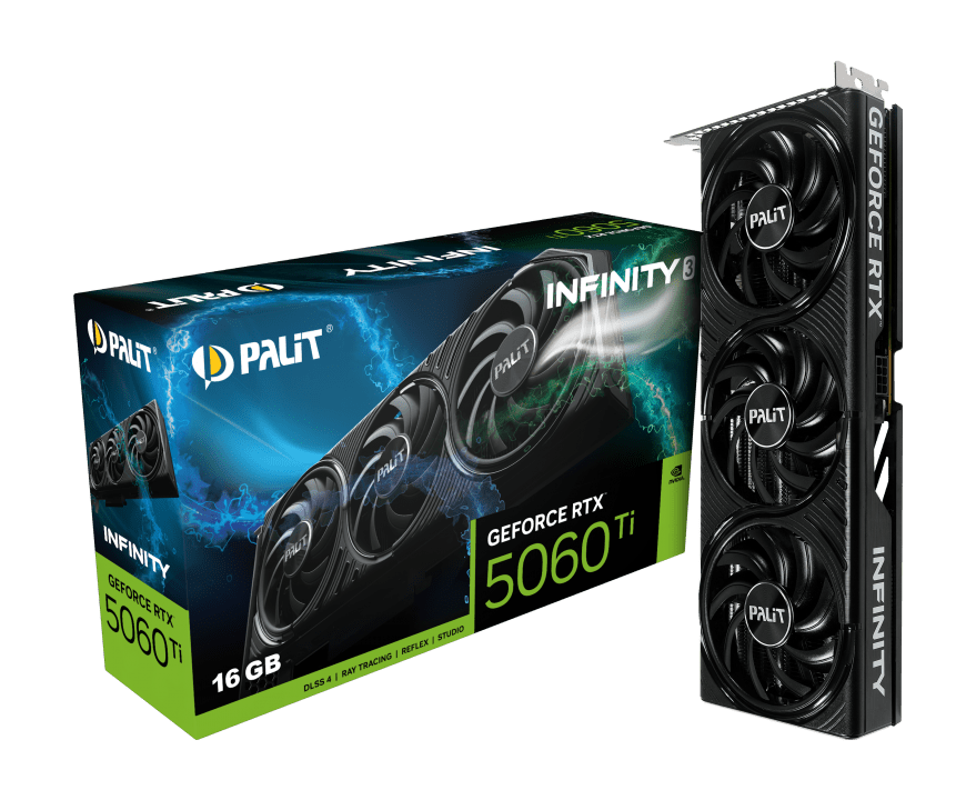 Palit GeForce RTX 5060 Ti Infinity 3 fans 16GB Graphics Card - I Gaming Computer | Australia Wide Shipping | Buy now, Pay Later with Afterpay, Klarna, Zip, Latitude & Paypal