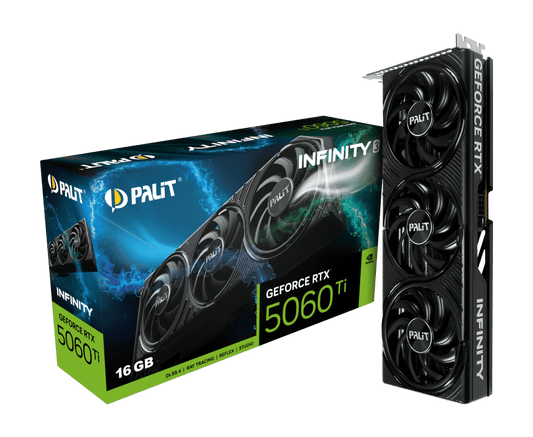 Palit GeForce RTX 5060 Ti Infinity 3 fans 16GB Graphics Card - I Gaming Computer | Australia Wide Shipping | Buy now, Pay Later with Afterpay, Klarna, Zip, Latitude & Paypal