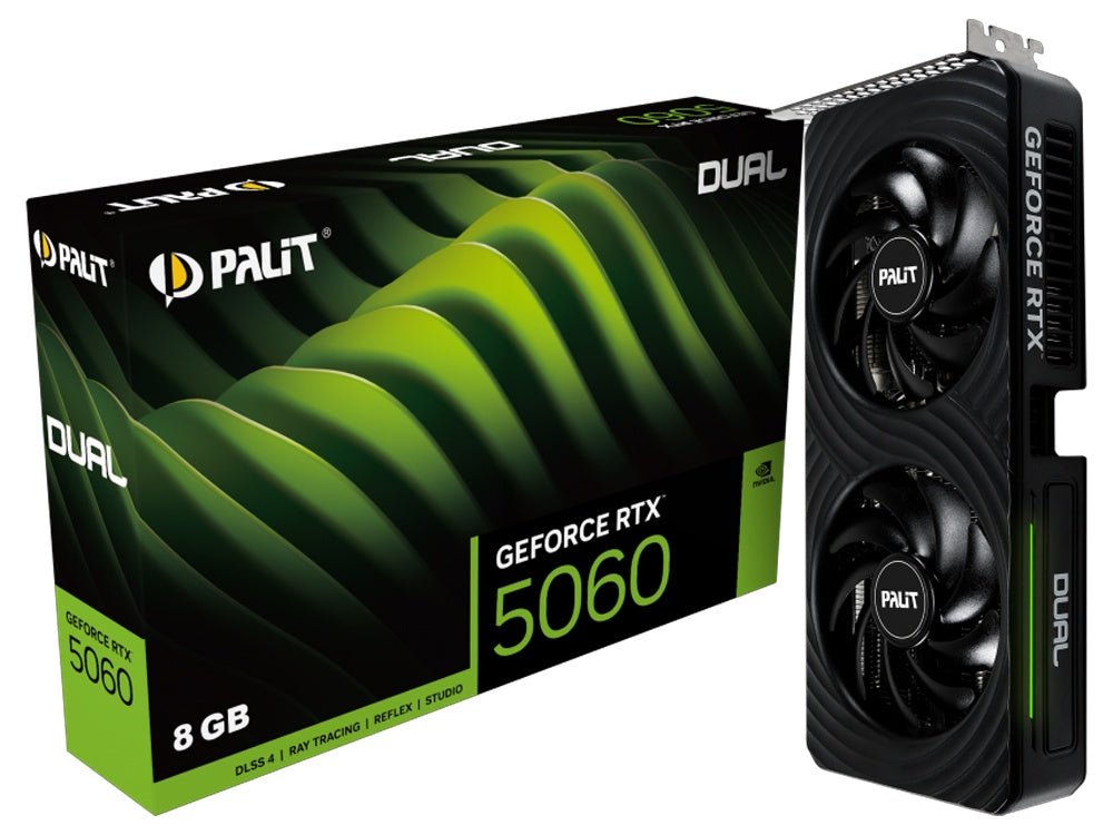 Palit GeForce RTX 5060 Dual 8GB GDDR7 Graphics Card - I Gaming Computer | Australia Wide Shipping | Buy now, Pay Later with Afterpay, Klarna, Zip, Latitude & Paypal