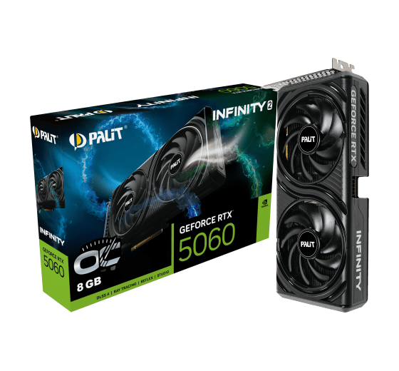 Palit GeForce RTX 5060 Infinity 2 OC 8GB GDDR7 Graphics Card - I Gaming Computer | Australia Wide Shipping | Buy now, Pay Later with Afterpay, Klarna, Zip, Latitude & Paypal