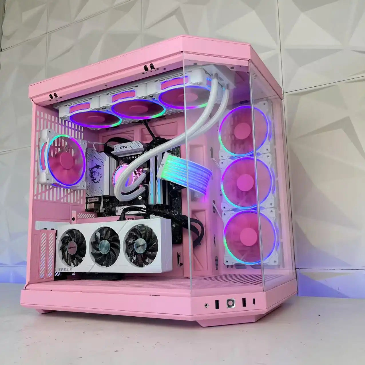 Gaming PC Ryzen AMD AM5 | RTX 4060/4060 ti/4070/5070/5070 ti/5080, AMD 9070/9070 XT | Y70 Pink Milk - I Gaming Computer | Australia Wide Shipping | Buy now, Pay Later with Afterpay, Klarna, Zip, Latitude & Paypal