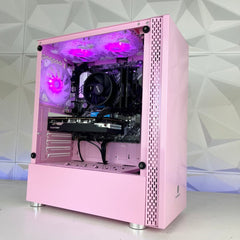 Gaming PC Pink Aurora AM4 - I Gaming Computer | Australia Wide Shipping | Buy now, Pay Later with Afterpay, Klarna, Zip, Latitude & Paypal