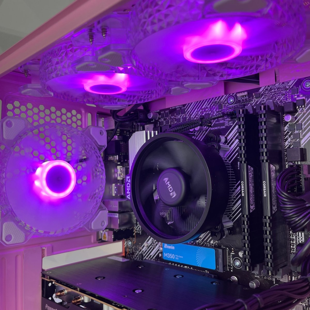 Gaming PC Pink Aurora AM4 - I Gaming Computer | Australia Wide Shipping | Buy now, Pay Later with Afterpay, Klarna, Zip, Latitude & Paypal
