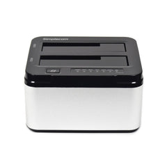 Simplecom SD322 Dual Bay USB 3.0 Aluminium Docking Station for 2.5" and 3.5" SATA HDD Black - I Gaming Computer | Australia Wide Shipping | Buy now, Pay Later with Afterpay, Klarna, Zip, Latitude & Paypal